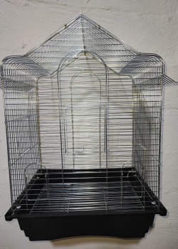 SİVRİ BEYAZ GALVANİZLİ  OVAL ÇATILI KAFES 